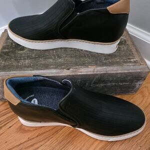 Dr. Scholl’s Madison Next Slip-On Platform Sneaker Wedge Black  Size 7